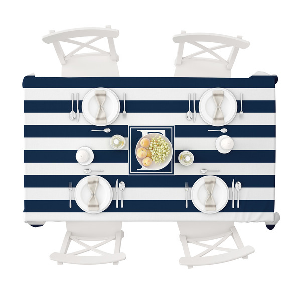 Horizontal Stripe Tablecloths (58"x102") - TOP VIEW