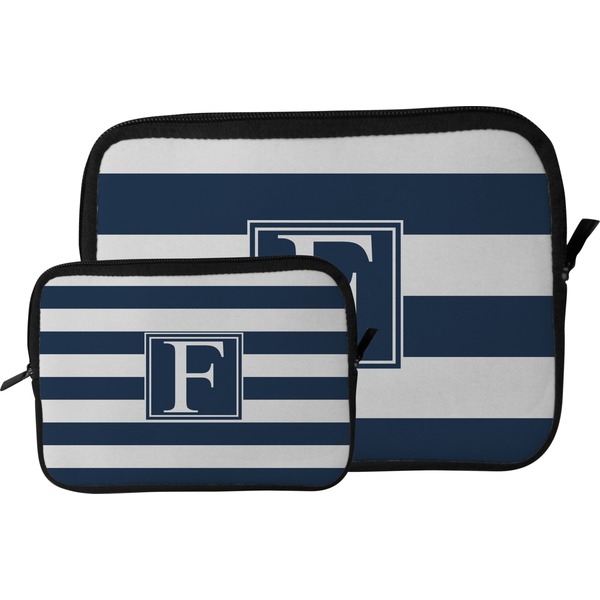 Horizontal Stripe Tablet Sleeve (Size Comparison)