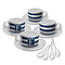 Horizontal Stripe Tea Cup - Set of 4