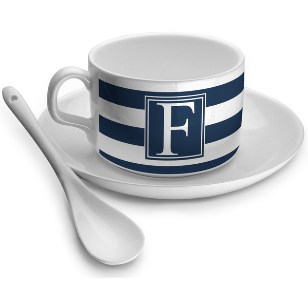 Custom Horizontal Stripe Tea Cup (Personalized)