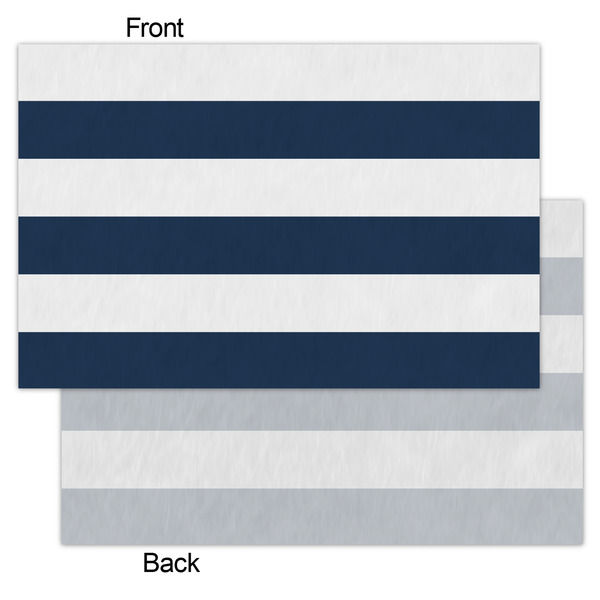 Horizontal Stripe Tissue Paper - Heavyweight - Small - Front & Back