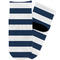 Horizontal Stripe Toddler Ankle Socks - Single Pair - Front and Back