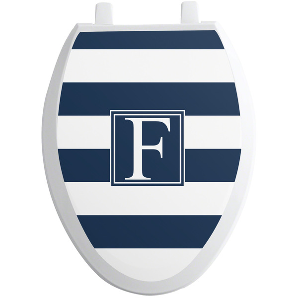 Horizontal Stripe Toilet Seat Decal (Personalized)