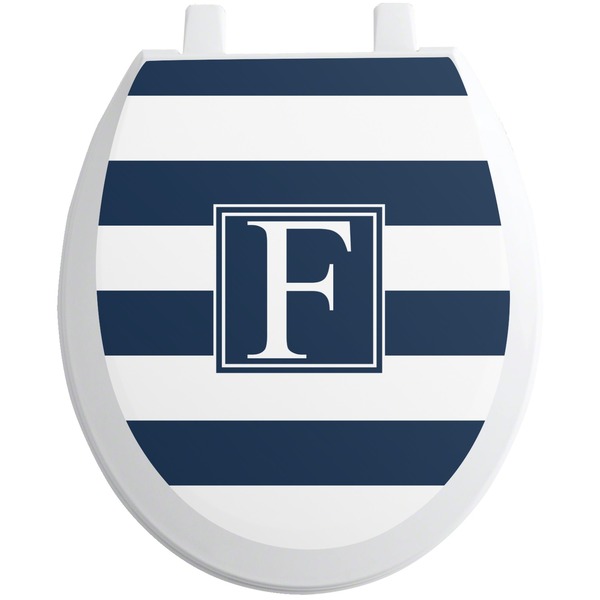 Custom Horizontal Stripe Toilet Seat Decal (Personalized)