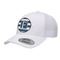 Horizontal Stripe Trucker Hat - White (Personalized)
