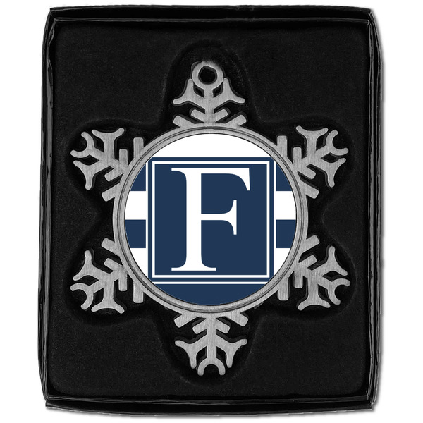 Horizontal Stripe Vintage Snowflake - In box