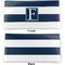 Horizontal Stripe Vinyl Check Book Cover - Front and Back