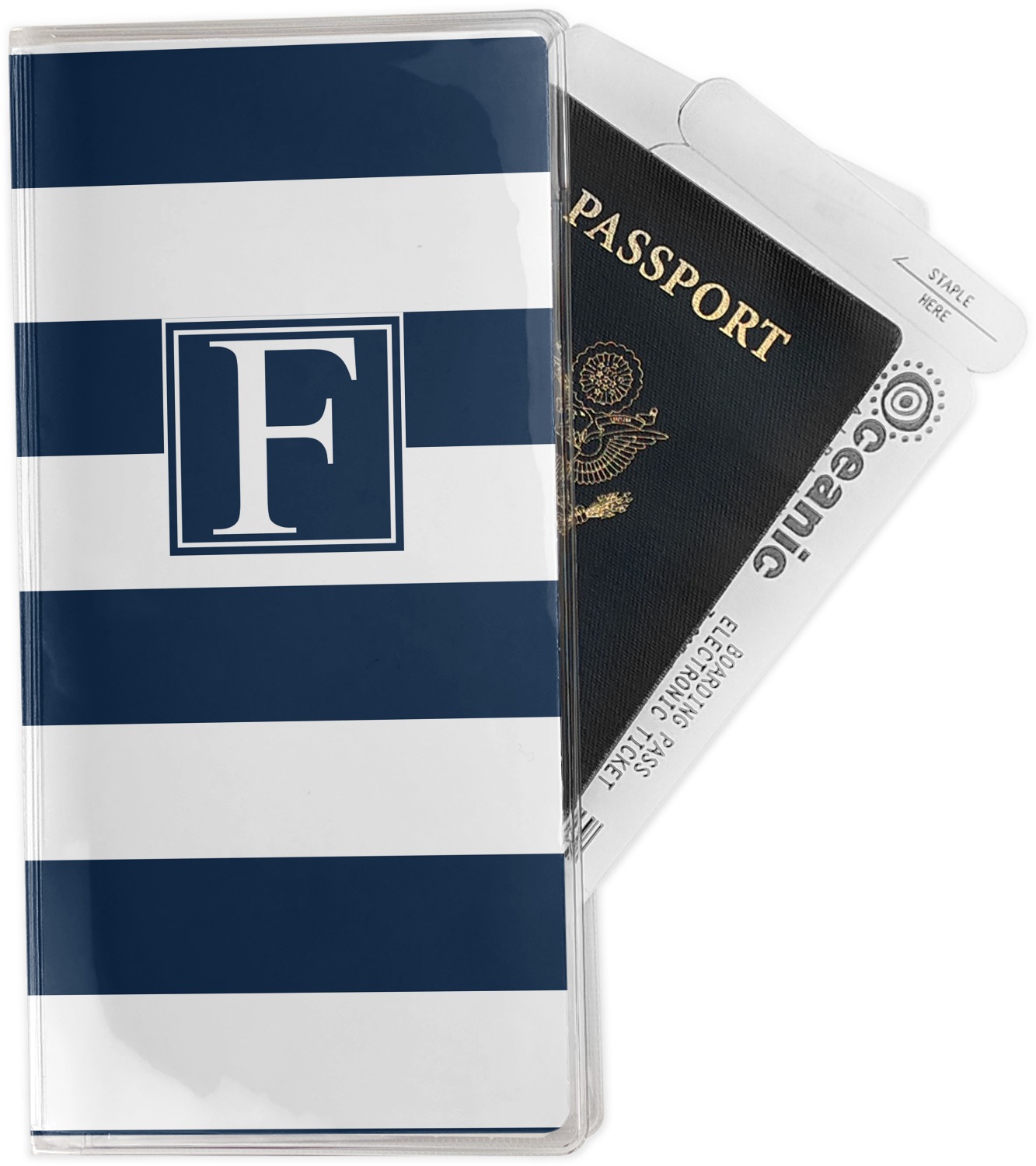 Horizontal Stripe Travel Document Holder YouCustomizeIt