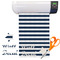 Horizontal Stripe Vinyl Sheet (Re-position-able)