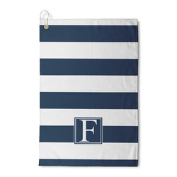 Horizontal Stripe Waffle Weave Golf Towel (Personalized)