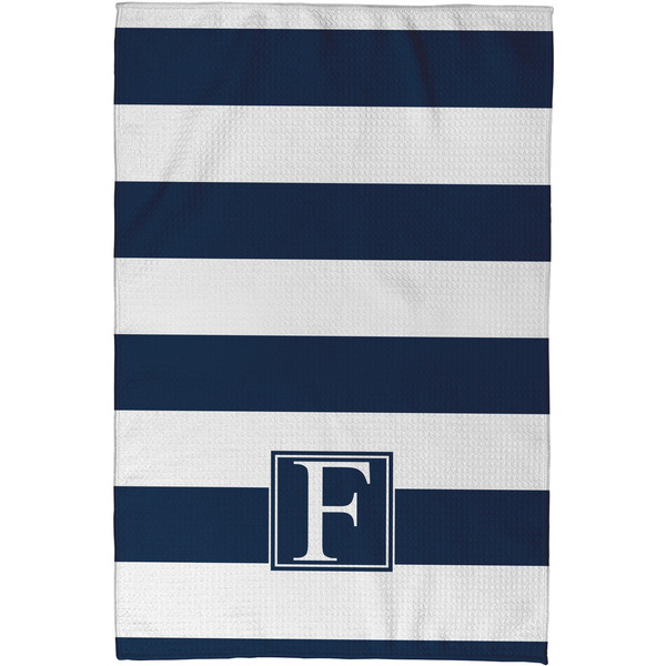 Horizontal Stripe Waffle Weave Towel - Full Color Print - Approval Image
