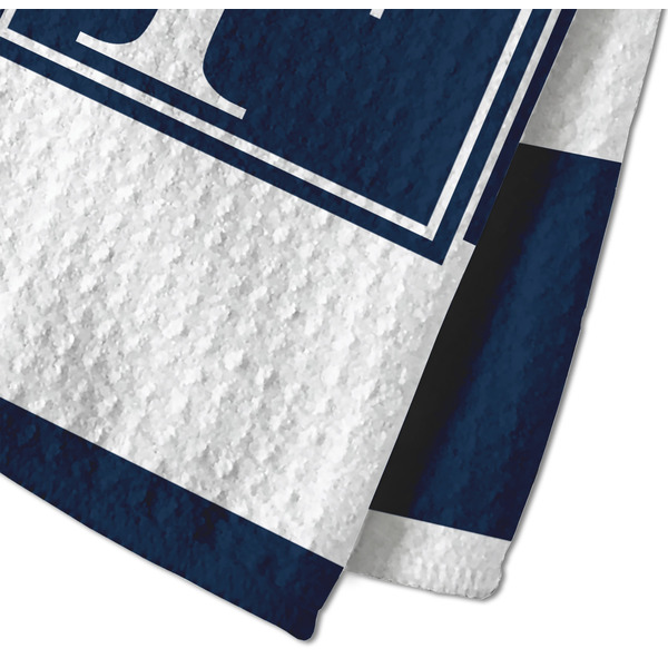 Horizontal Stripe Waffle Weave Towel - Closeup of Material Image