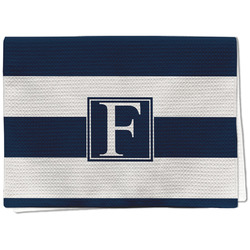 Horizontal Stripe Kitchen Towel - Waffle Weave (Personalized)