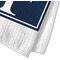 Horizontal Stripe Waffle Weave Towel - Closeup of Material Image