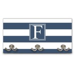 Horizontal Stripe Wall Mounted Coat Rack (Personalized)