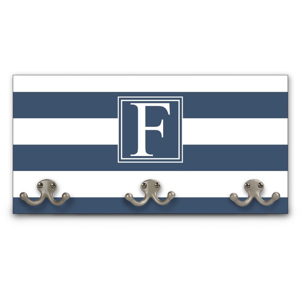Custom Horizontal Stripe Wall Mounted Coat Rack (Personalized)