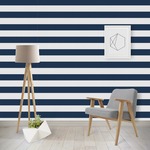 Horizontal Stripe Wallpaper & Surface Covering (Water Activated - Removable)