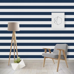 Horizontal Stripe Wallpaper & Surface Covering (Water Activated - Removable)