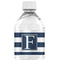 Horizontal Stripe Water Bottle Label - Single Front