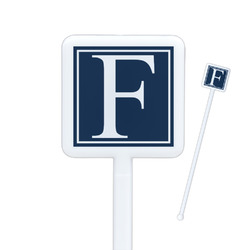 Horizontal Stripe Square Plastic Stir Sticks (Personalized)