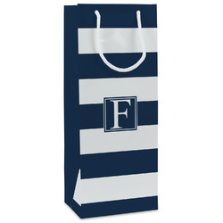 Horizontal Stripe Wine Gift Bags - Gloss (Personalized)