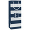 Horizontal Stripe Wine Gift Bags - Matte (Personalized)