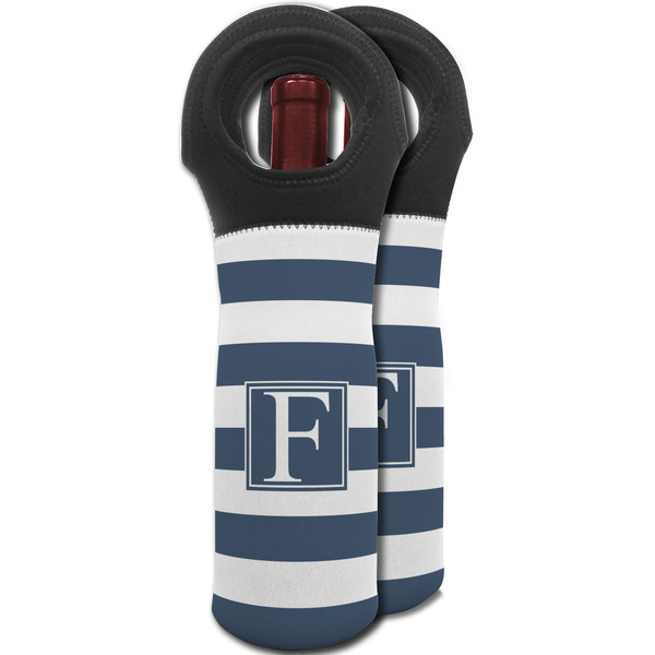 Horizontal Stripe Wine Tote Bag - MAIN