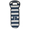 Horizontal Stripe Wine Tote Bag (Personalized)