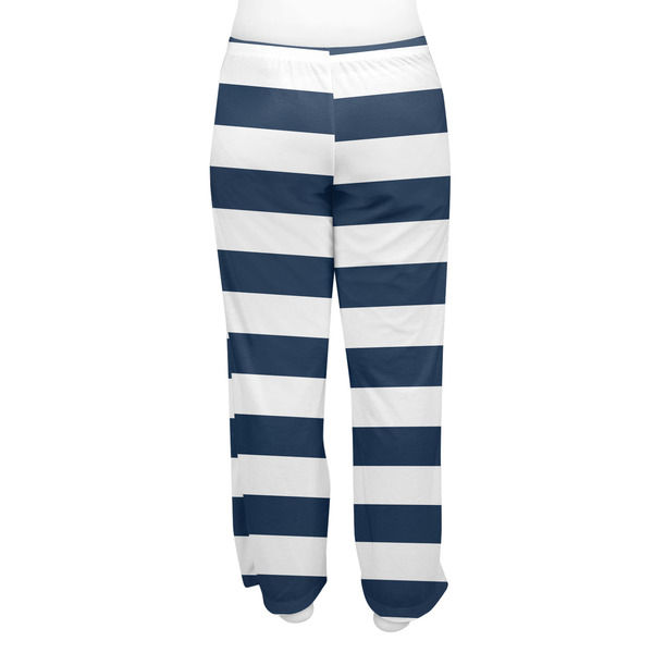 Horizontal Stripe Women's Pj on model - Back