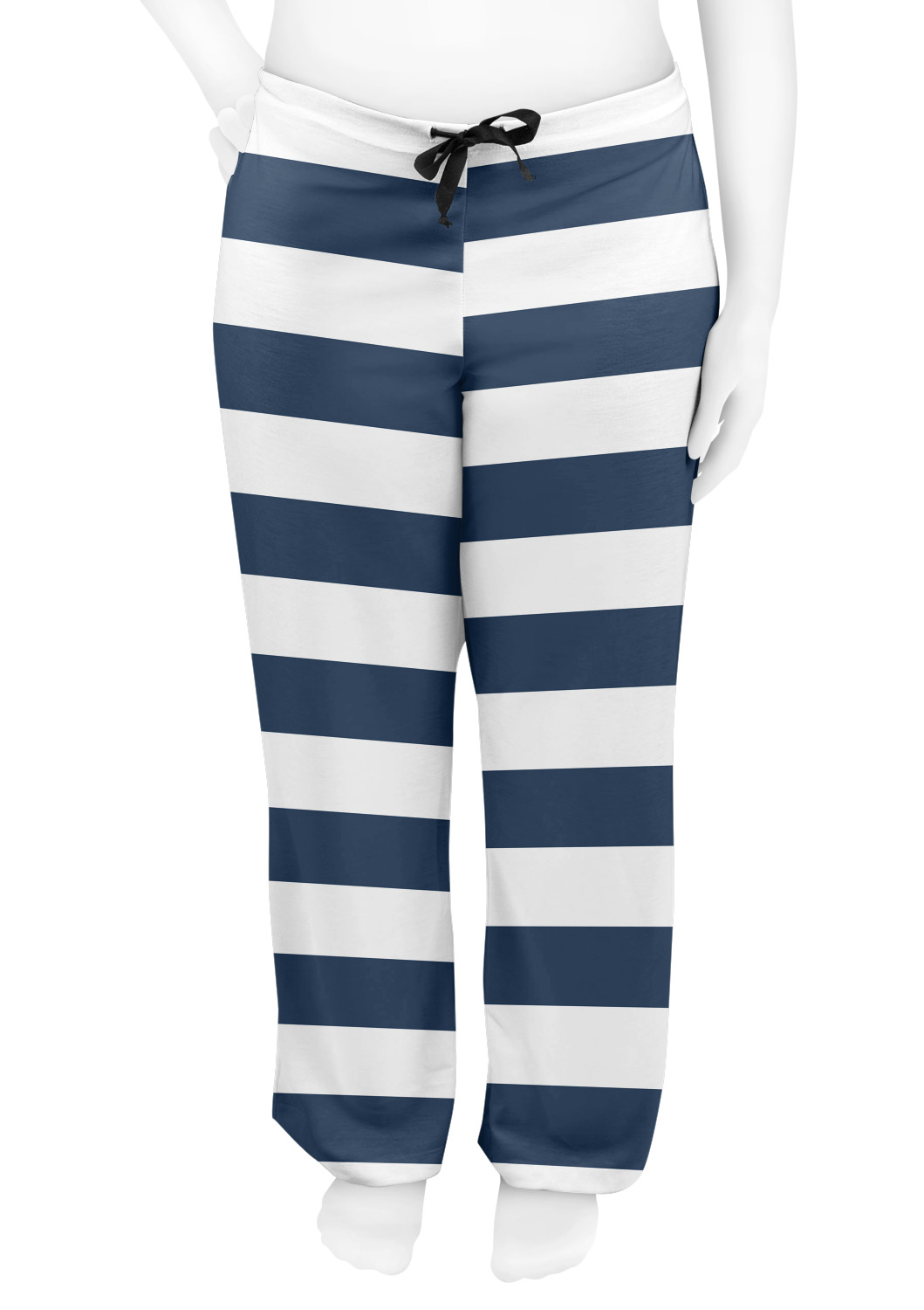 Custom Horizontal Stripe Womens Pajama Pants - 2XL | YouCustomizeIt