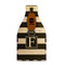 Horizontal Stripe Wood Beer Bottle Caddy - Side View w/ Opener