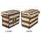 Horizontal Stripe Wood Recipe Box - Approval