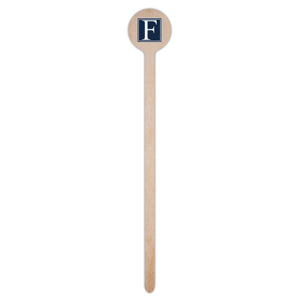 Horizontal Stripe Wooden 7.5" Stir Stick - Round - Single Stick