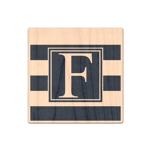 Custom Horizontal Stripe Genuine Maple or Cherry Wood Sticker (Personalized)