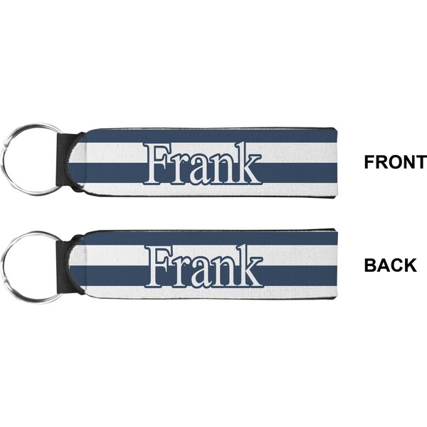 Horizontal Stripe Wristlet (Front + Back)