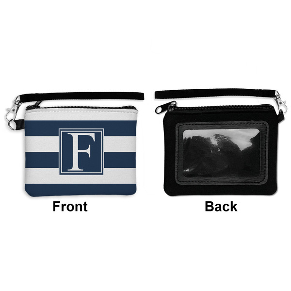 Horizontal Stripe Wristlet ID Cases - Front & Back