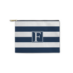 Horizontal Stripe Zipper Pouch - Small - 8.5"x6" (Personalized)