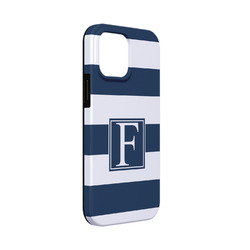 Horizontal Stripe iPhone Case - Rubber Lined - iPhone 13 Mini (Personalized)