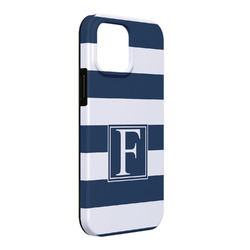 Horizontal Stripe iPhone Case - Rubber Lined - iPhone 13 Pro Max (Personalized)