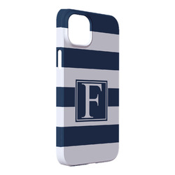 Horizontal Stripe iPhone Case - Plastic - iPhone 14 Plus (Personalized)