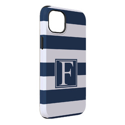 Horizontal Stripe iPhone Case - Rubber Lined - iPhone 14 Plus (Personalized)