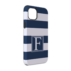 Horizontal Stripe iPhone Case - Rubber Lined - iPhone 14 Pro (Personalized)