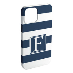Horizontal Stripe iPhone Case - Plastic - iPhone 15 Plus (Personalized)