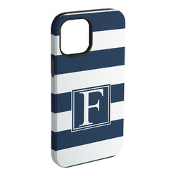 Horizontal Stripe iPhone Case - Rubber Lined - iPhone 15 Pro Max (Personalized)