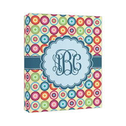 Retro Circles Canvas Print (Personalized)