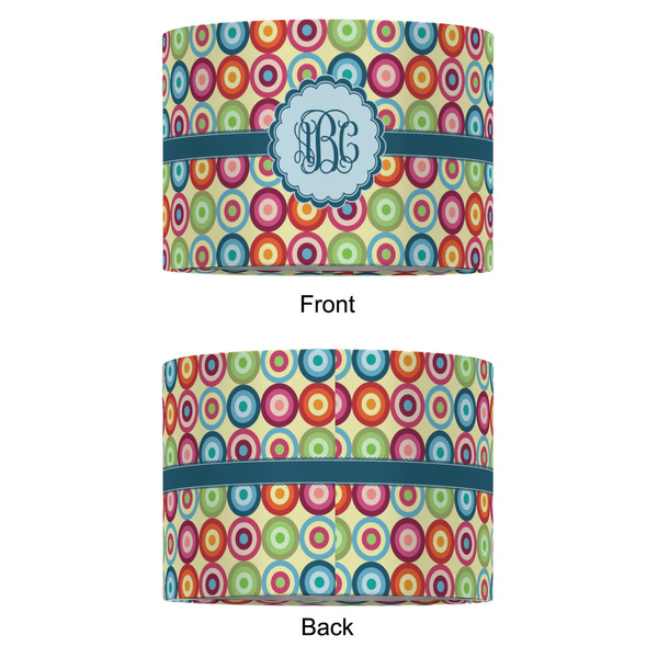 Retro Circles 12" Drum Lampshade - APPROVAL (Fabric)