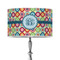 Retro Circles 12" Drum Lampshade - ON STAND (Poly Film)