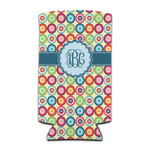 Retro Circles Can Cooler (tall 12 oz) (Personalized)