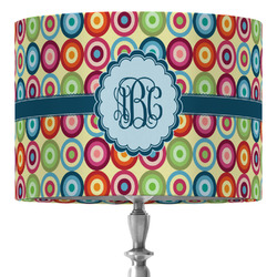 Retro Circles 16" Drum Lamp Shade - Fabric (Personalized)