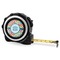 Retro Circles 16 Foot Black & Silver Tape Measures - Front